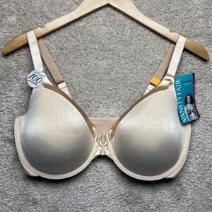 Vanity Fair Illumination‎ Front Close Bra Rose Beige Convertable Underwire 38DD